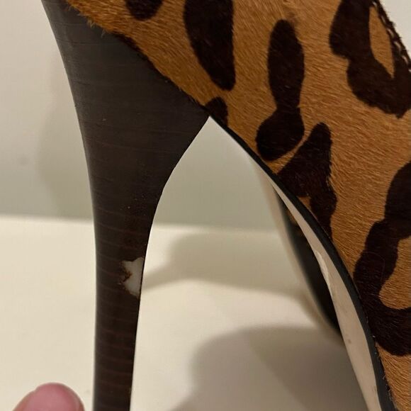 Bebe Animal Print Platform Heels Size 7 - Picture 6 of 10